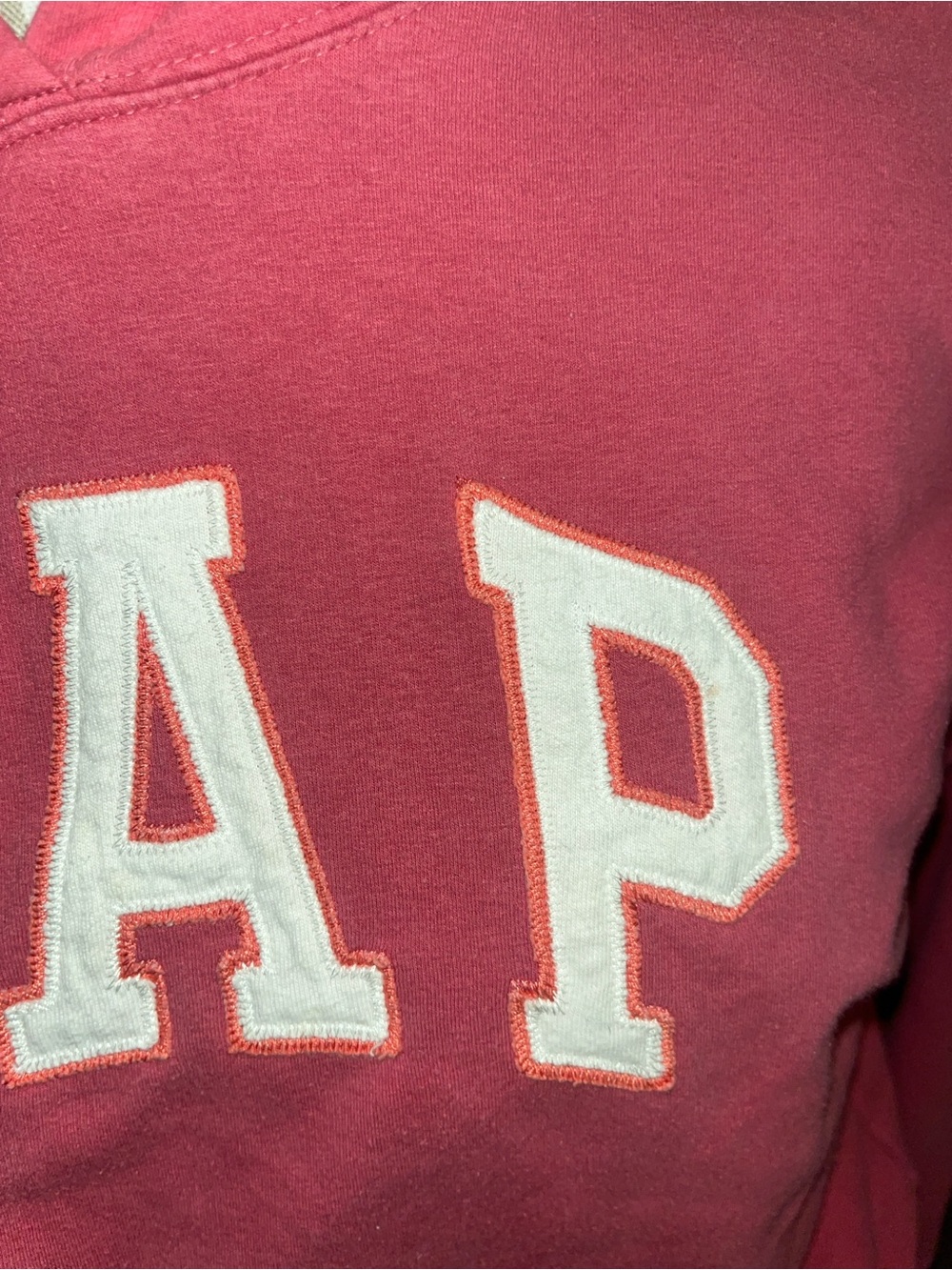 GAP Pink Hooded Crewneck Sweatshirt - Picture 3 of 5